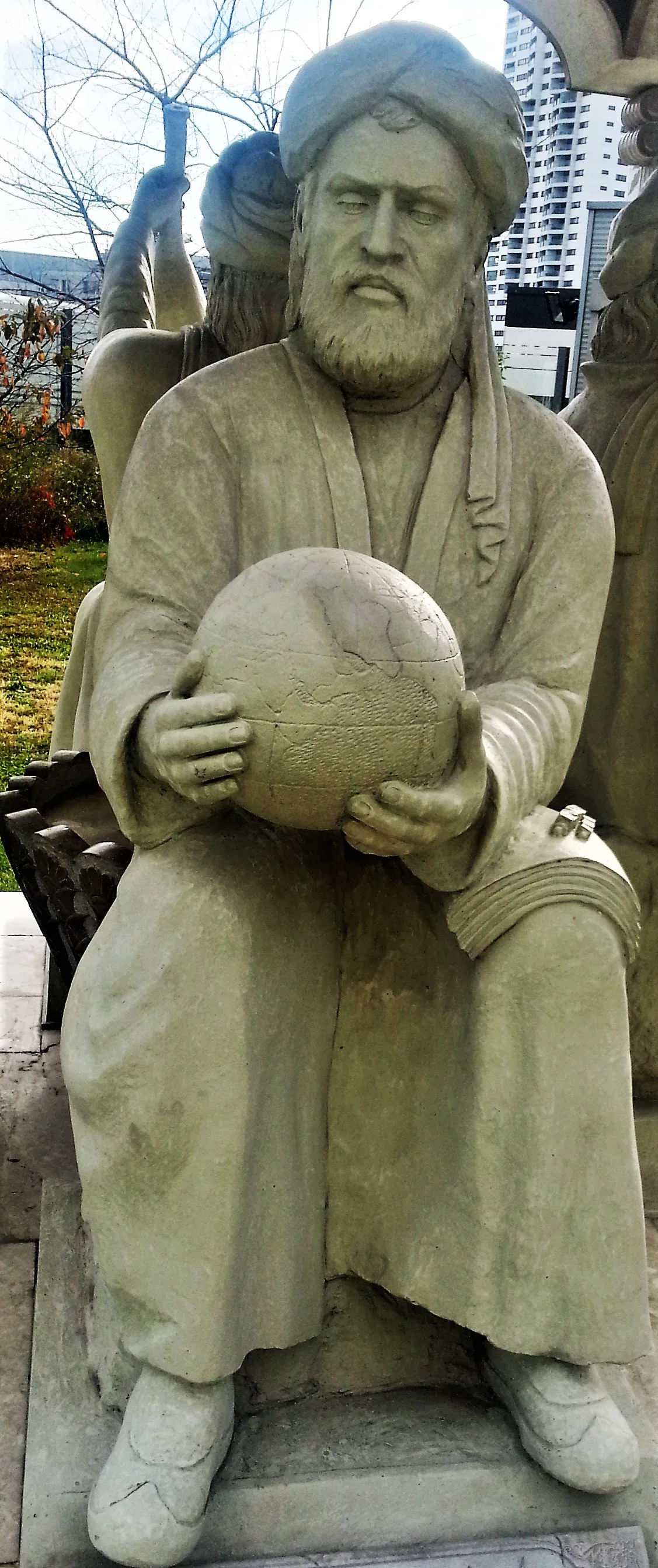 The statue of Al-Biruni in United Nations Office in Vienna