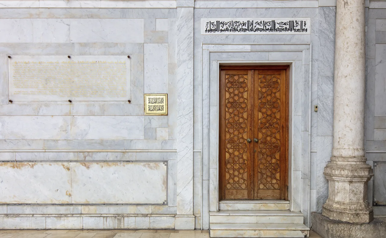 Entrance to the Imam al-Ghazali's room inside the Umayyad Mosque