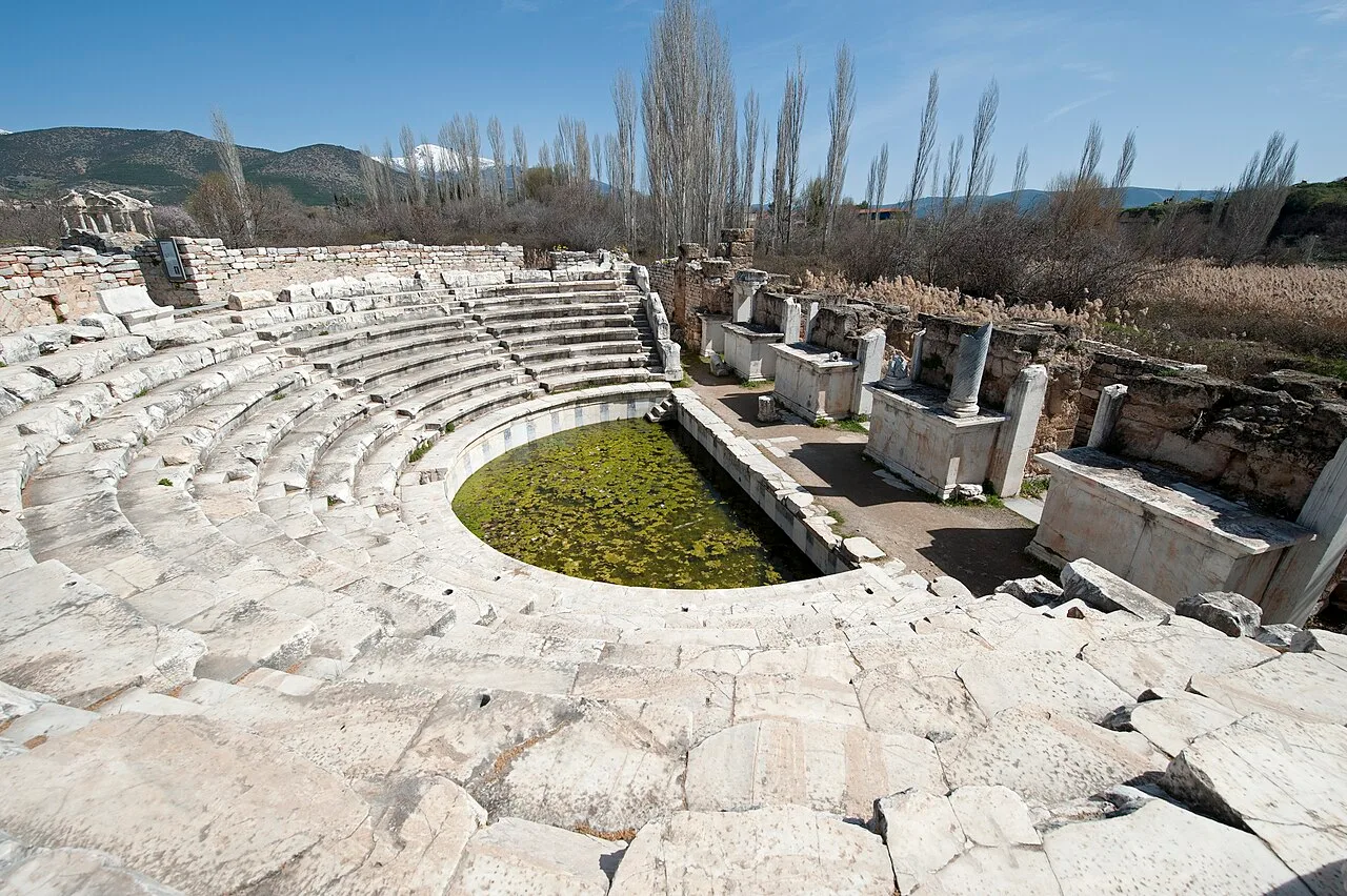 The Bouleuterion served as the meeting place of the city's administrative council (the Boule), and as a multi-purpose in