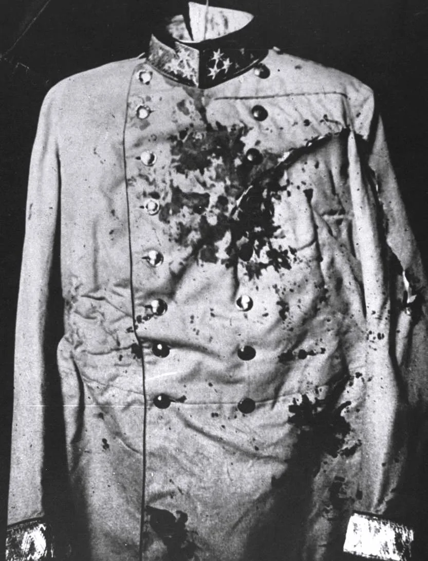 Franz Ferdinand's blood-stained uniform