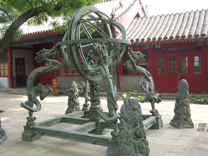 Armillary sphere at Beijing Ancient Observatory, replica of an original from the Ming dynasty