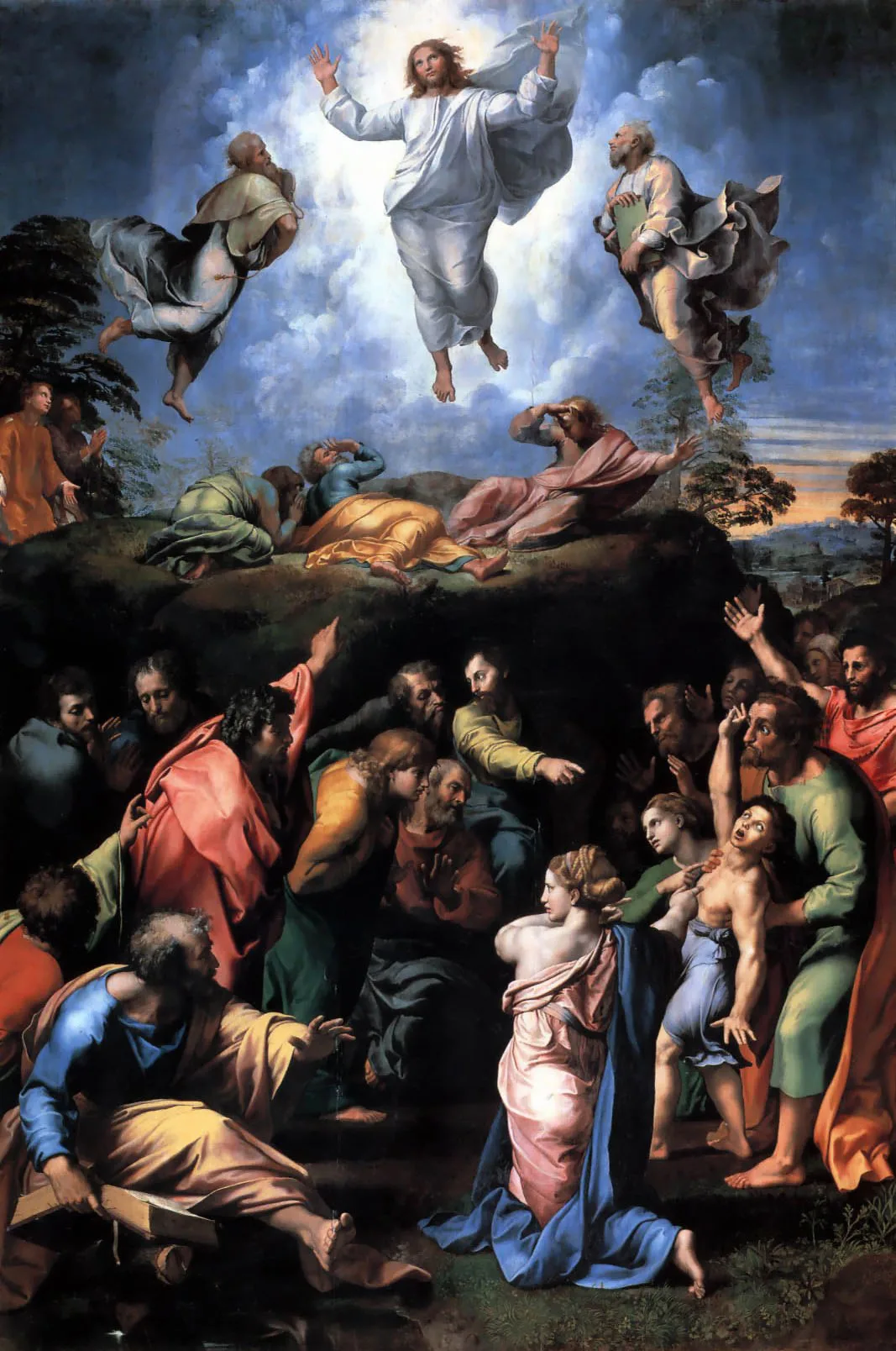 Transfiguration by Raphael, 1517–1520, with which Titian's painting is often compared.