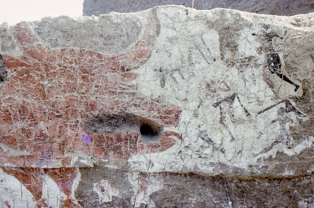 Neolithic hunters attacking an aurochs, Museum of Anatolian Civilisations