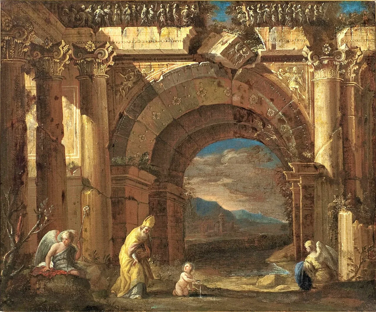The vision of St. Augustine by Ascanio Luciano