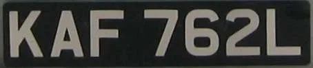 Early ANPR systems were unable to read white or silver lettering on black background, as permitted on UK vehicles built