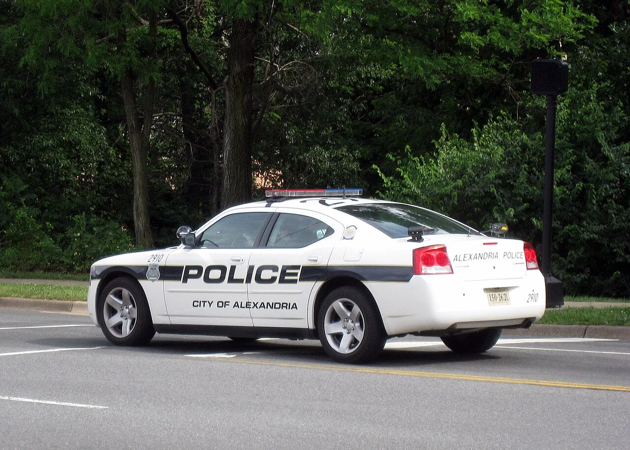 A City of Alexandria police car equipped with mobile ALPR