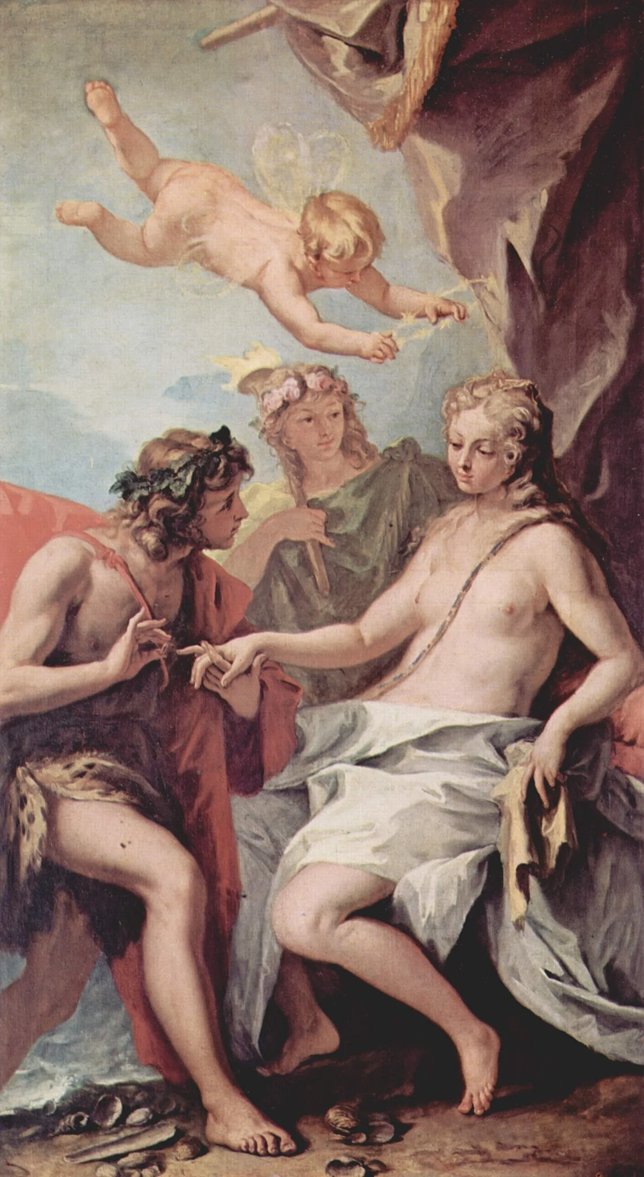 Ariadne being discovered by Dionysus (Bacchus)