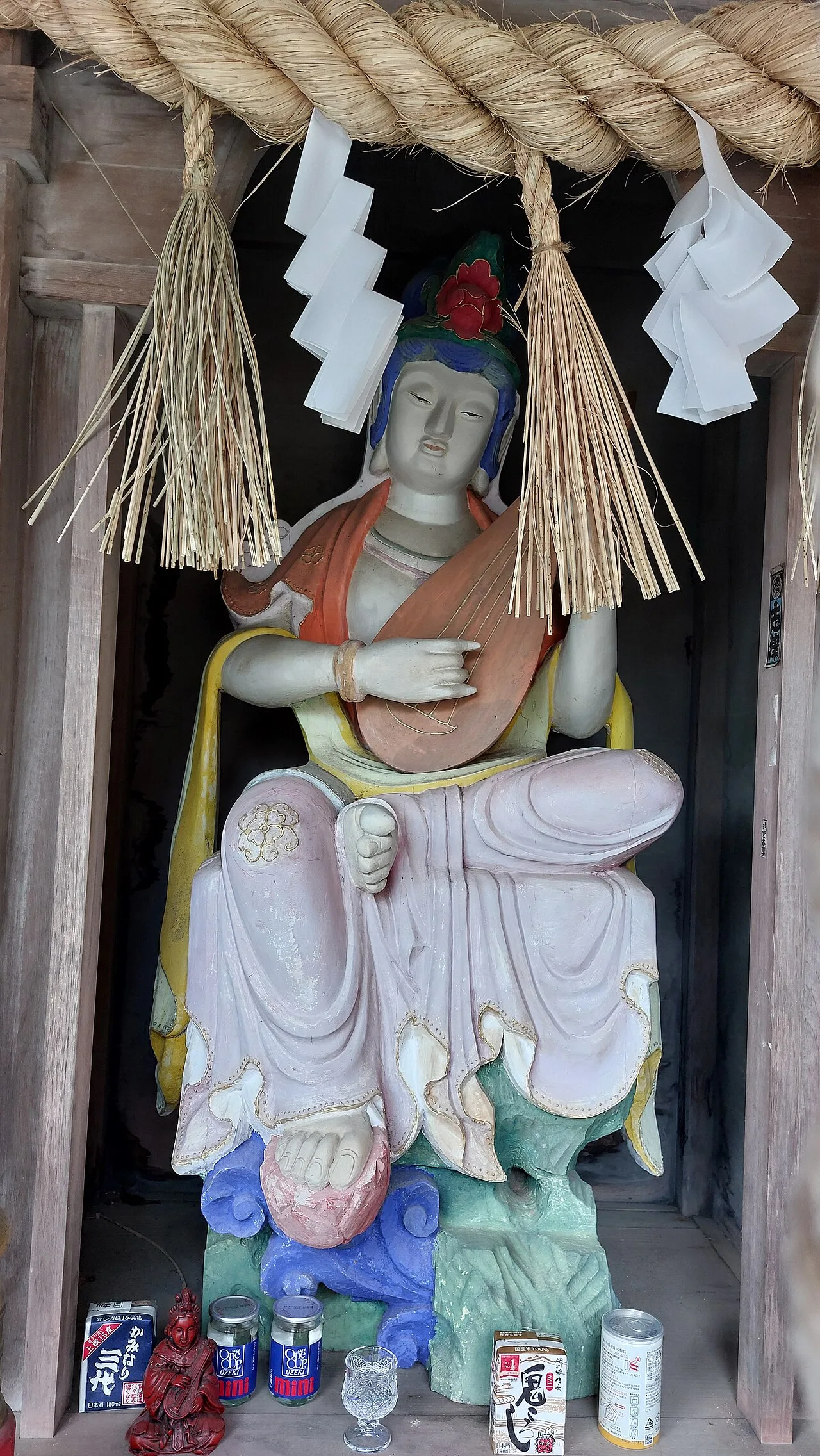 Benzaiten statue, Chikubu Island, Lake Biwa