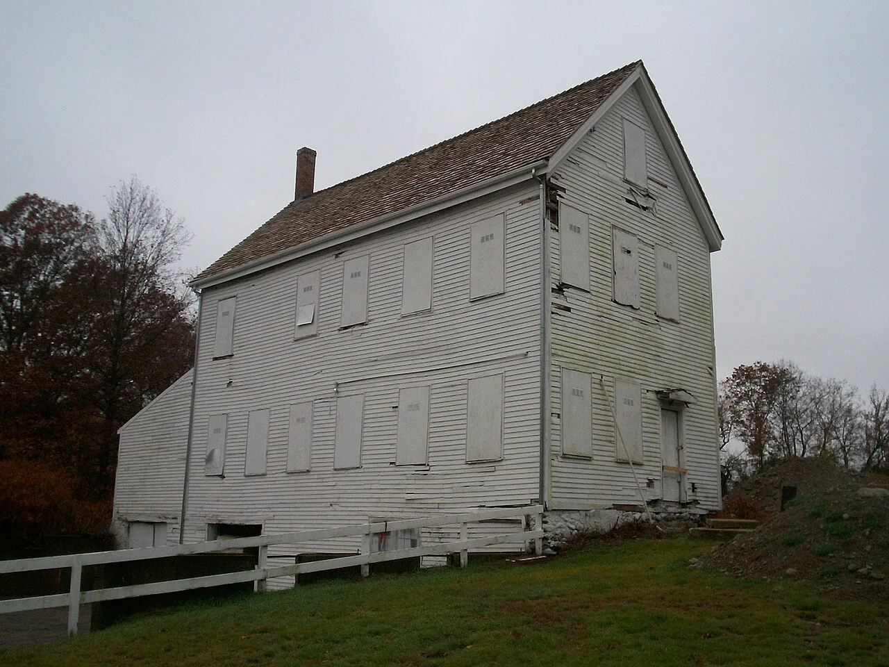 The Print Shop, constructed in about 1890, is the last remaining historic building at Brook Farm, though it is not assoc