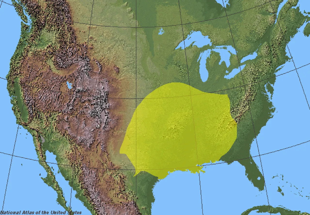 Loxosceles reclusa range