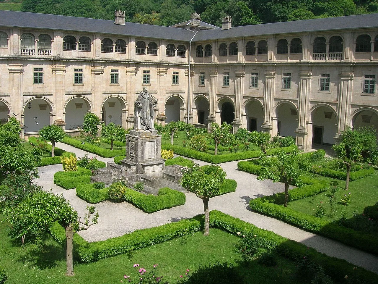 Monastery of San Xuliàn de Samos, which provides shelter for pilgrims