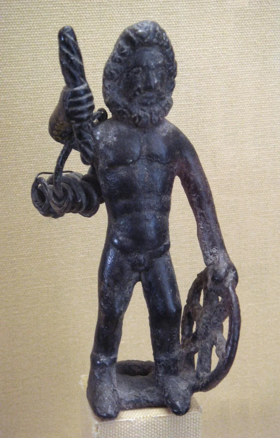 Taranis (with Celtic wheel and thunderbolt), Le Chatelet, Gourzon, Haute-Marne, France