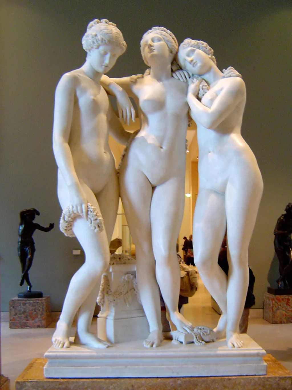 Les Trois Grâces by James Pradier, 1831. Louvre.
