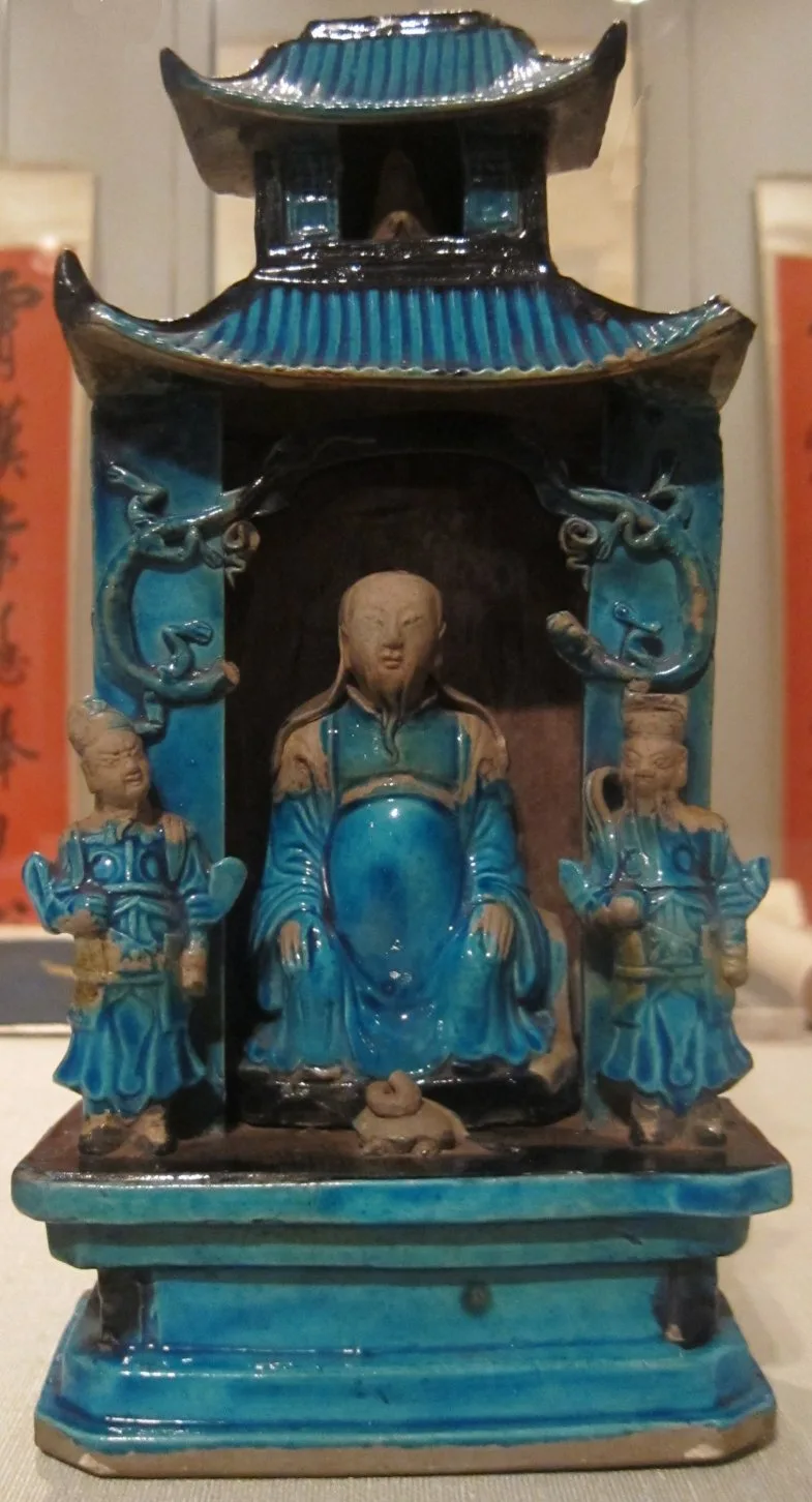 The Star God of Longevity, China, Ming dynasty, 16th century, glazed stoneware