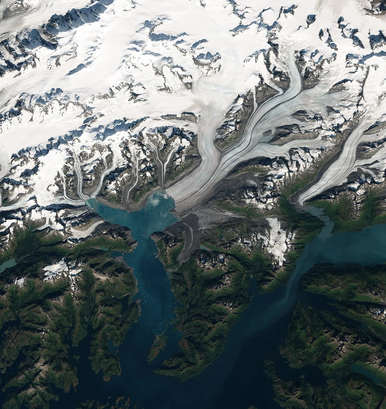 Columbia Glacier (Alaska) by Sentinel-2