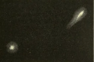 The two components of Biela in 1852, as drawn by Secchi.