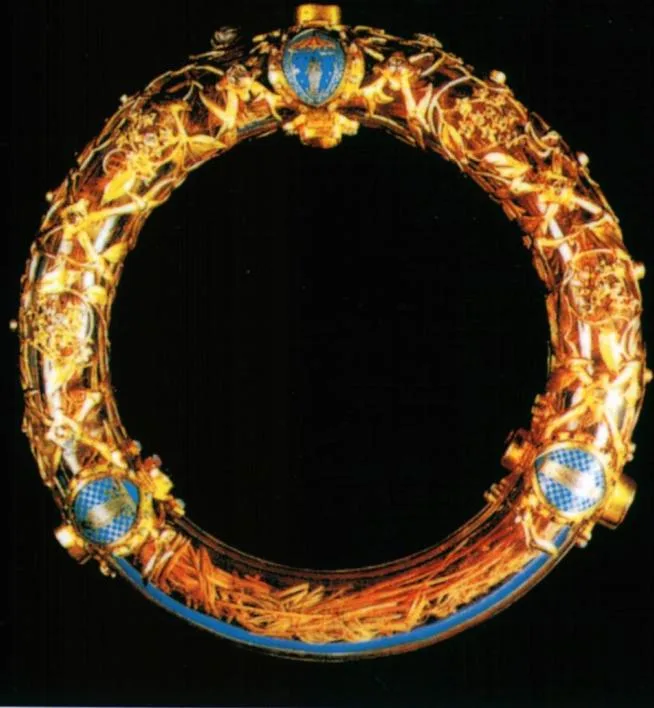 A purported relic of the Crown of Thorns, received by the French King Louis IX from Emperor Baldwin II.[5]