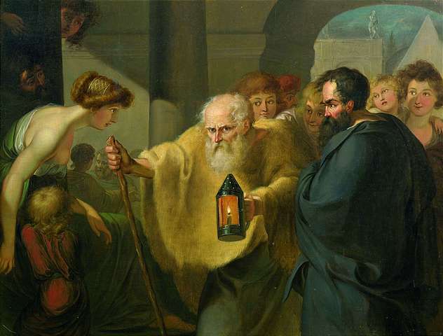 Diogenes Searching for an Honest Man (c. 1780) attributed to J. H. W. Tischbein