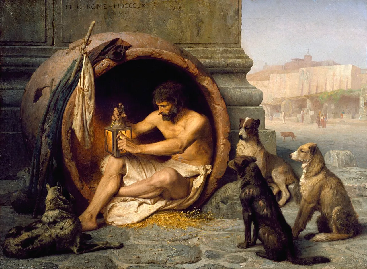 Diogenes Sitting in His Tub (1860) by Jean-Léon Gérôme