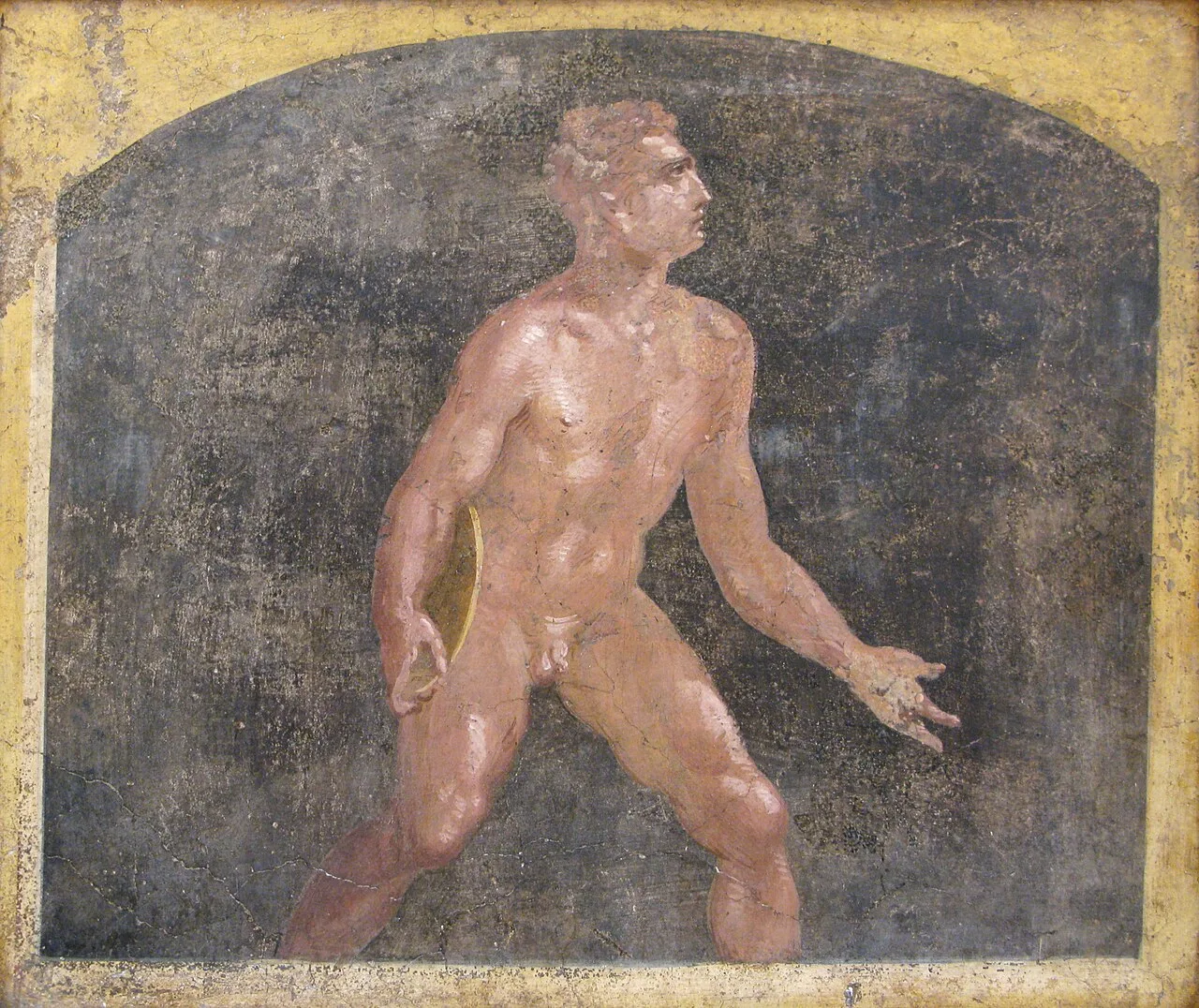 Roman discus thrower from Stabiae, Villa Arianna, 1st century AD