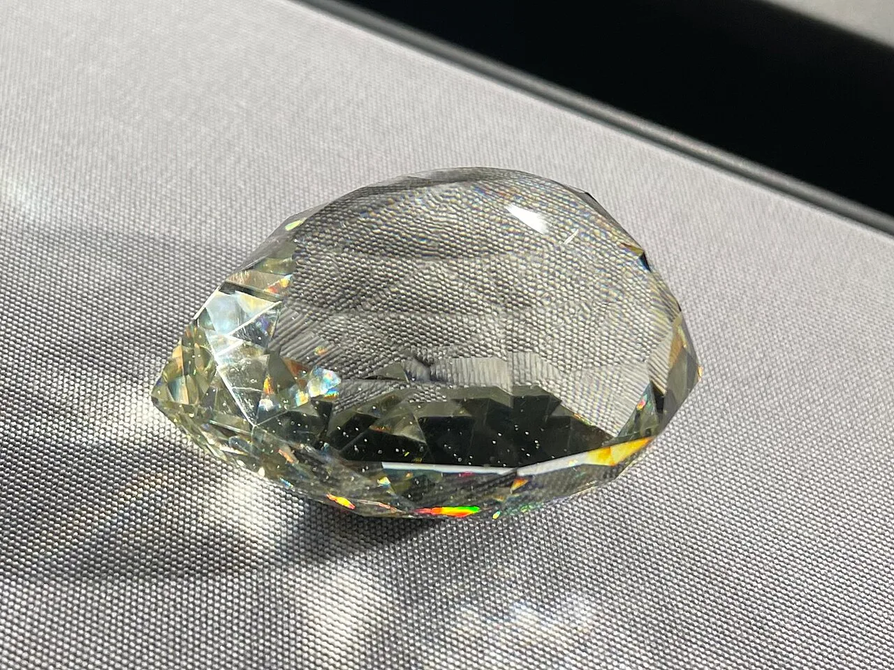 Historic rhinestone copy of the Florentine made in 1865, Natural History Museum, Vienna