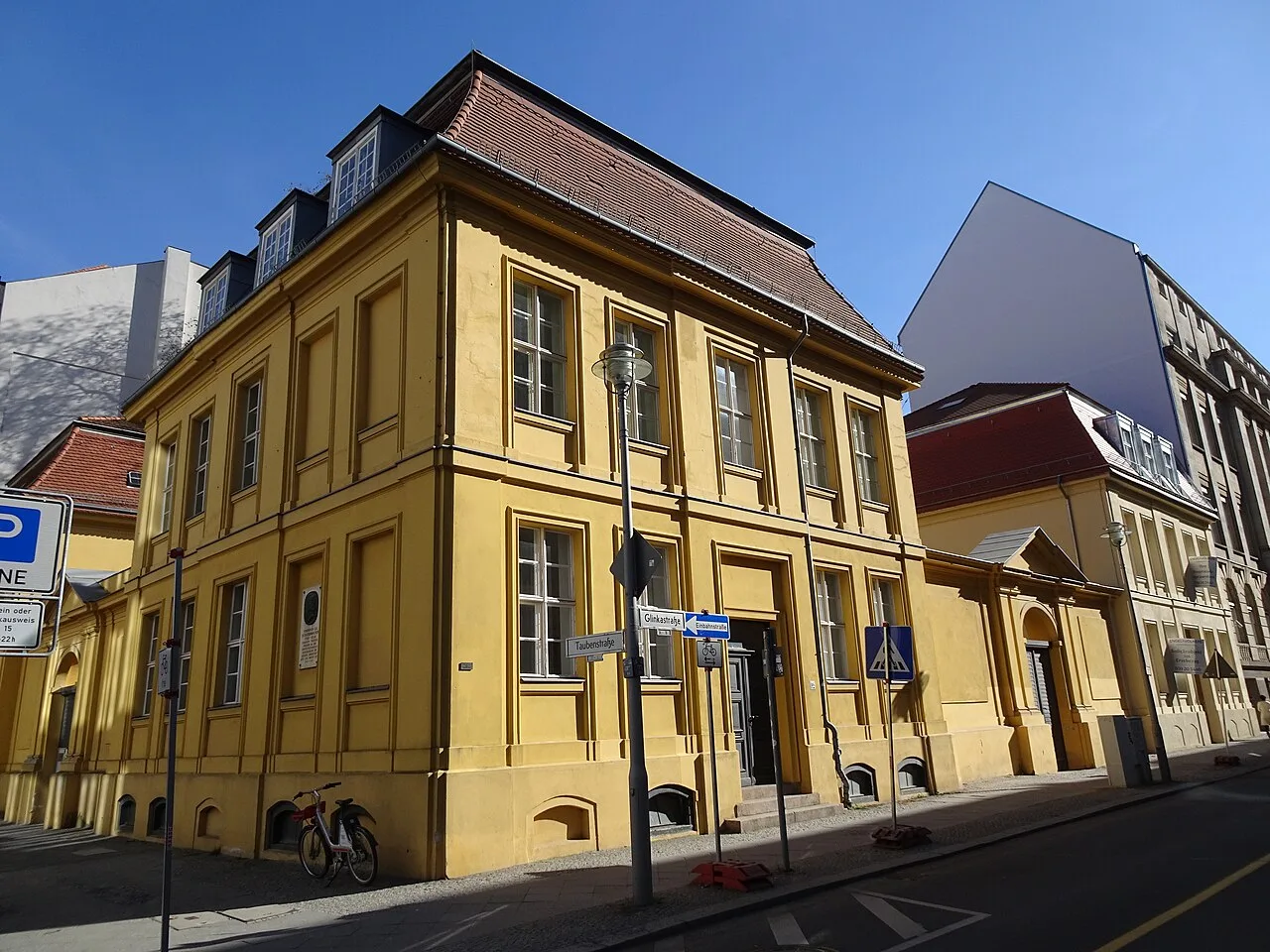 Schleiermacher-Haus in Berlin-Mitte, where he lived 1809 - 1816 while being pastor at the nearby Dreifaltigkeitskirche.