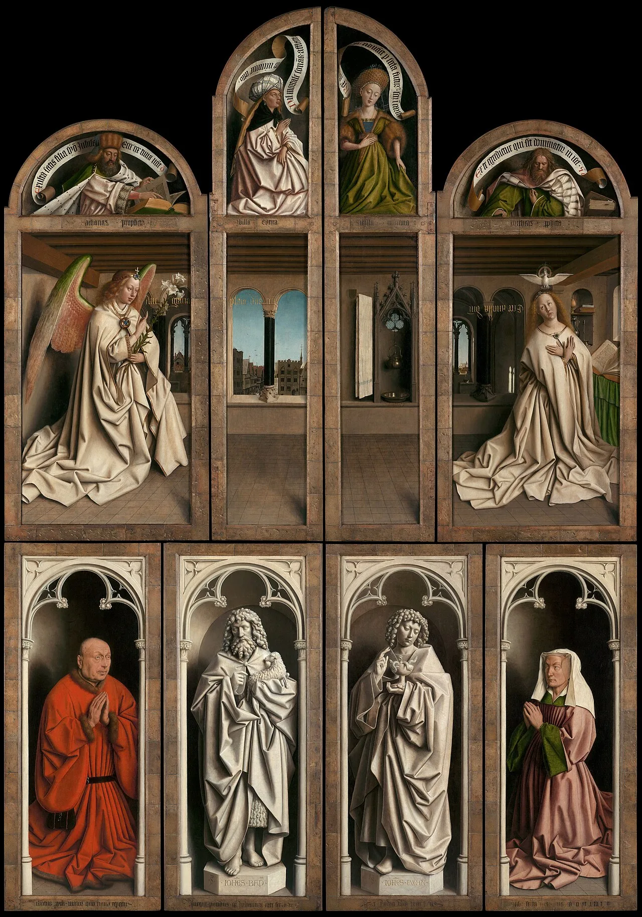 Closed view, back panels of the Altarpiece