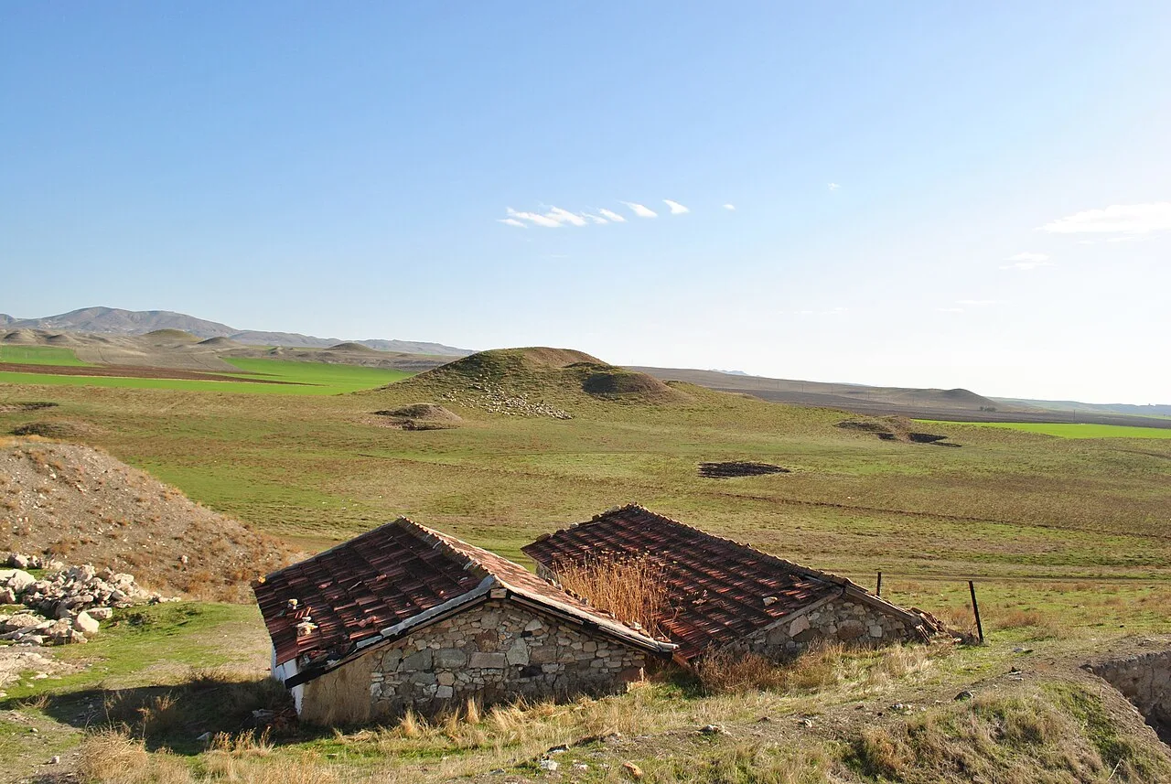 The fort at Küçük Höyük, destroyed in the Persian attack of 546 BCE