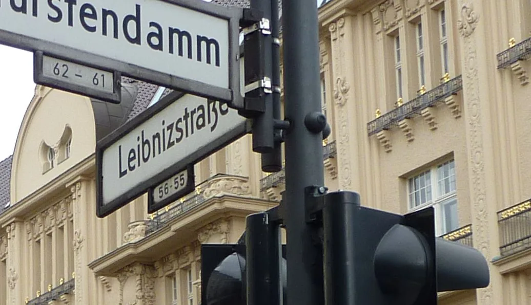 Leibnizstraße (lit. 'Leibniz Street') in Berlin