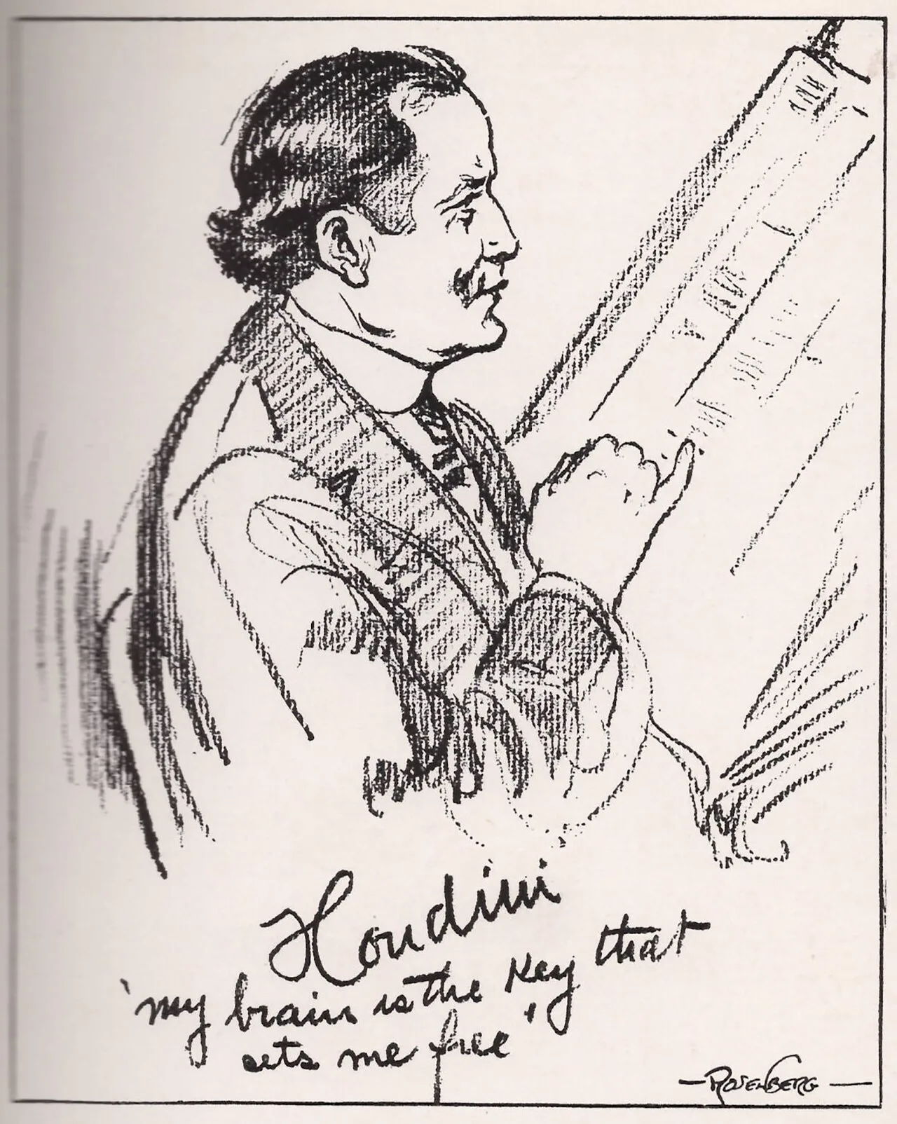 Signed drawing by Manuel Rosenberg 1927