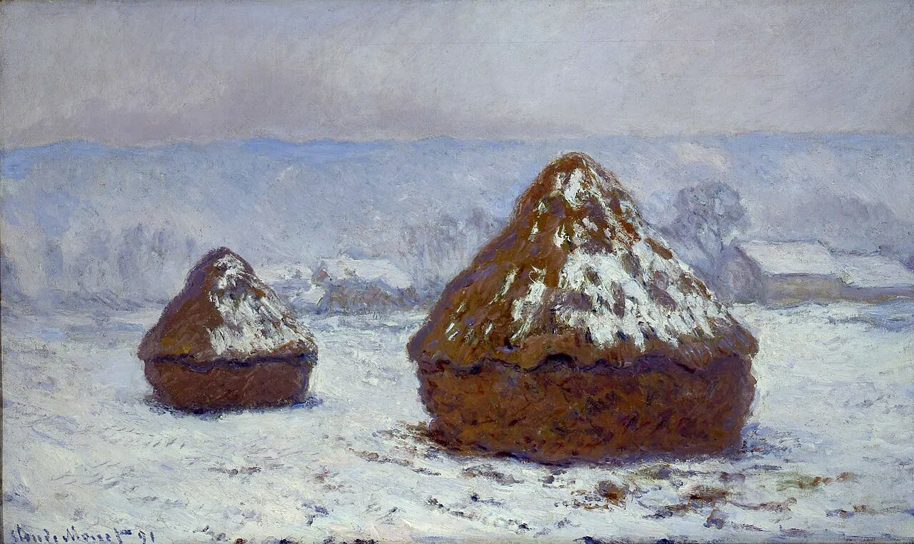 Grainstacks, Snow Effect, 1891, Shelburne Museum, Vermont, USA.