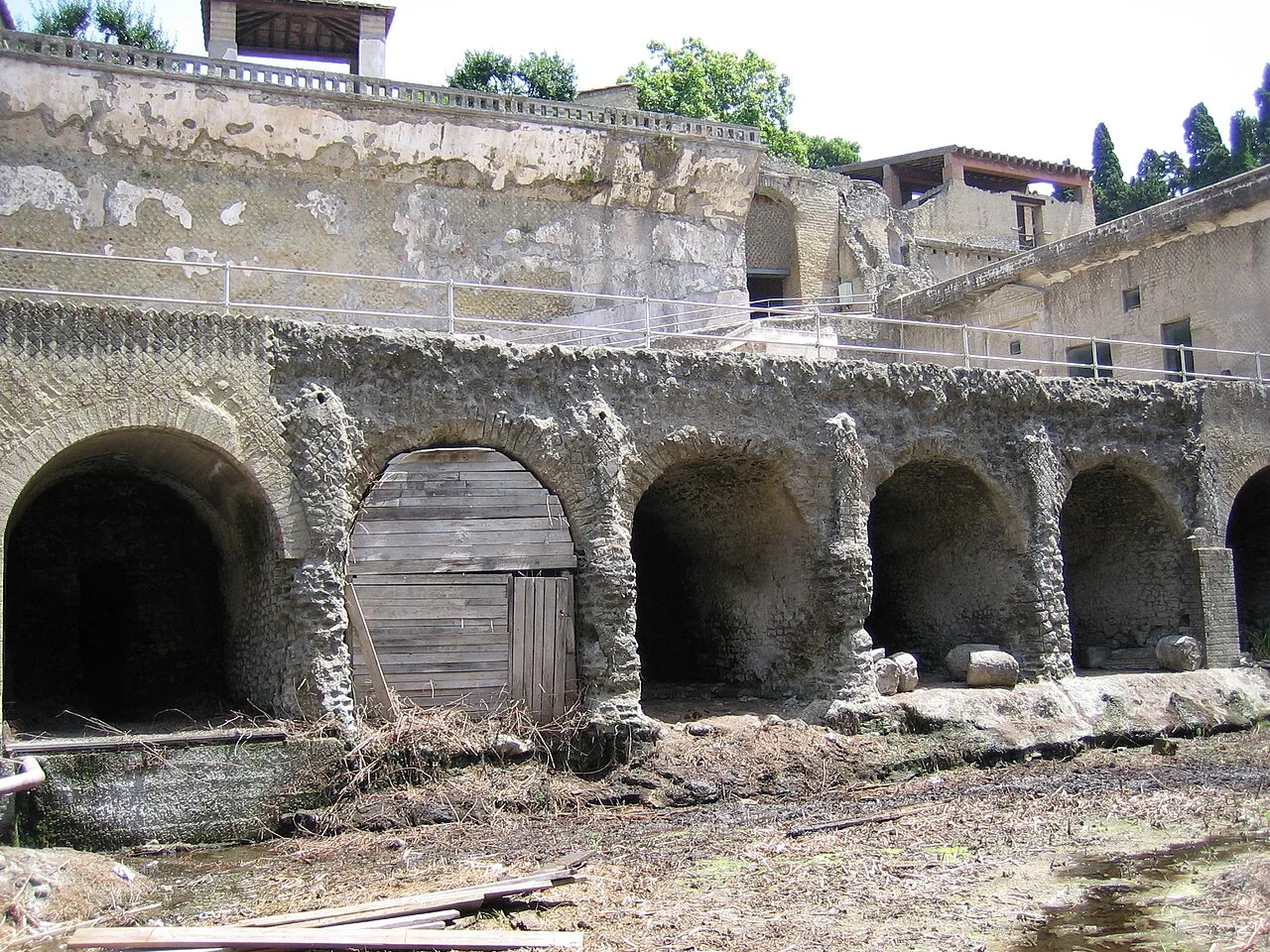 "Boat houses" where skeletons were found