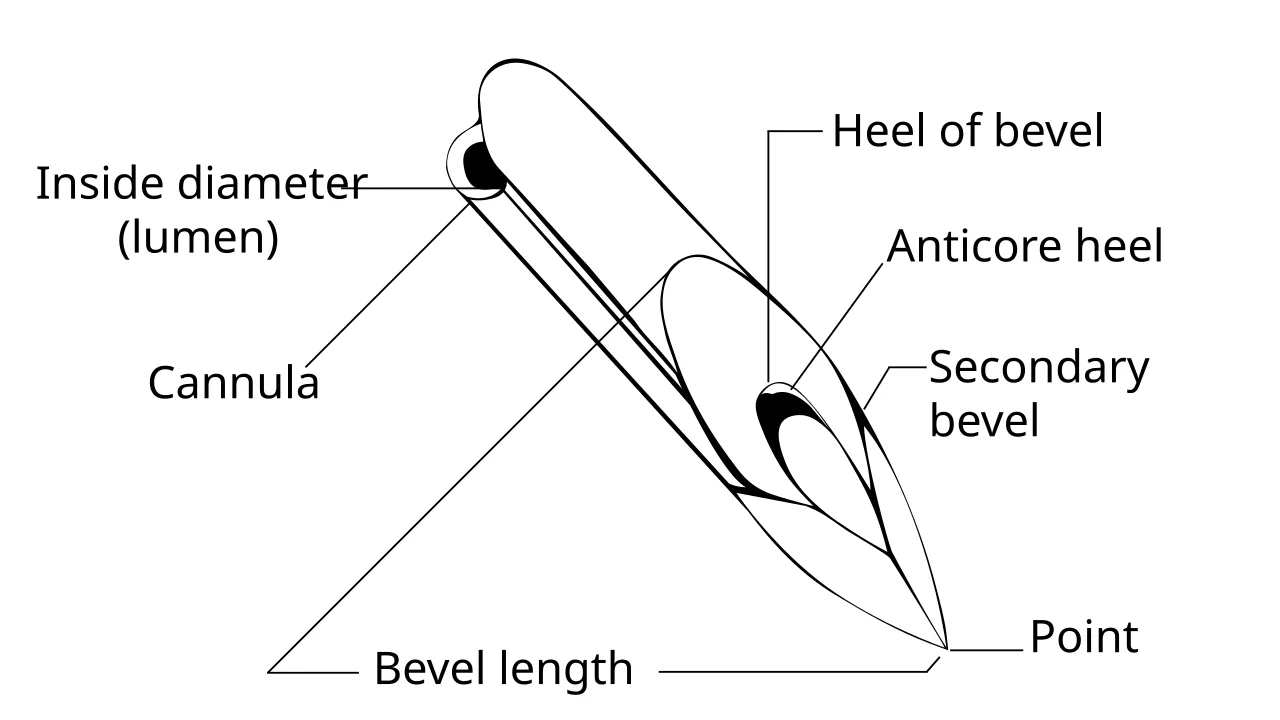 Hypodermic needle features
