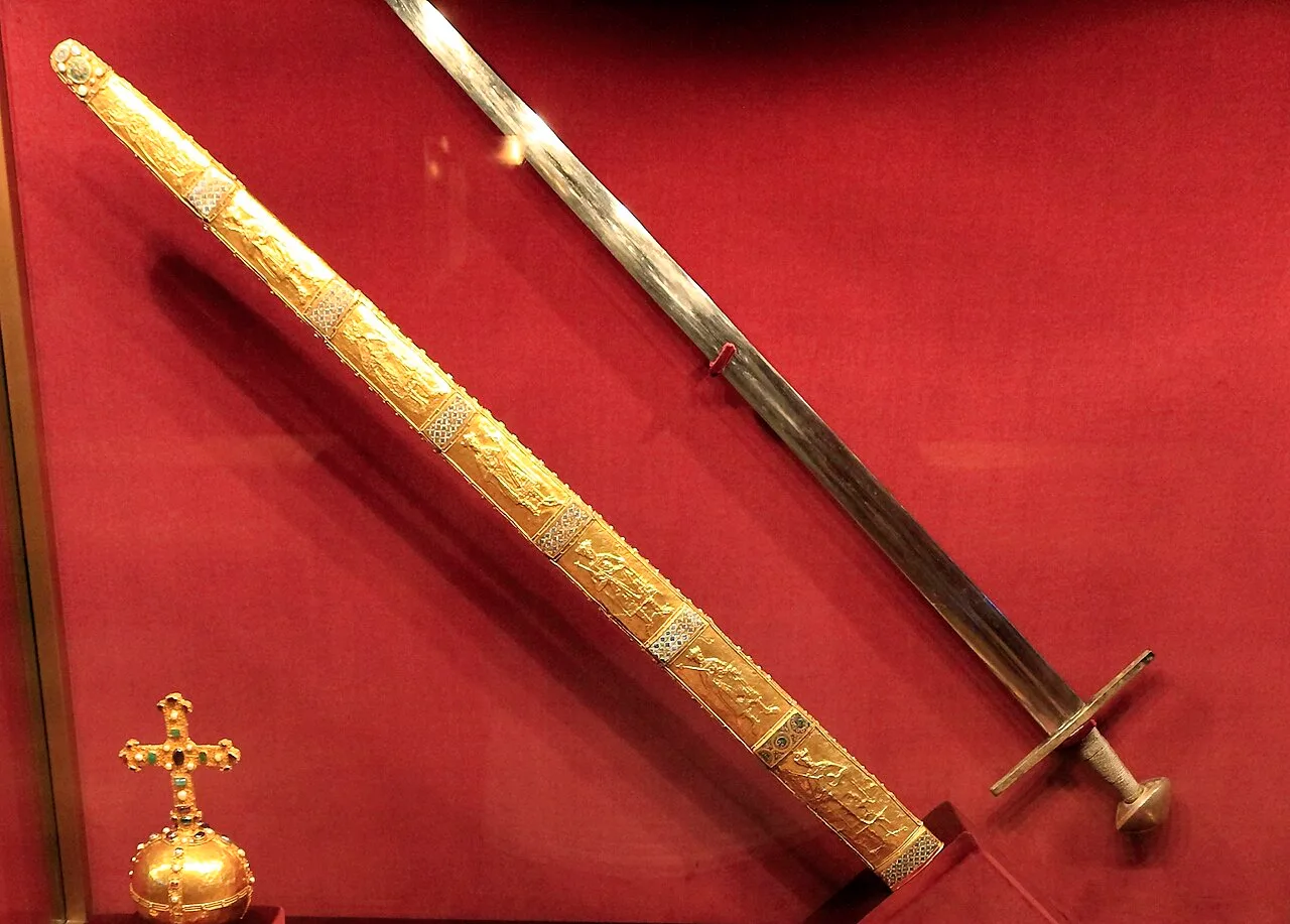 Imperial Sword and scabbard, kept in the Imperial Treasury at the Hofburg Palace in Vienna, Austria