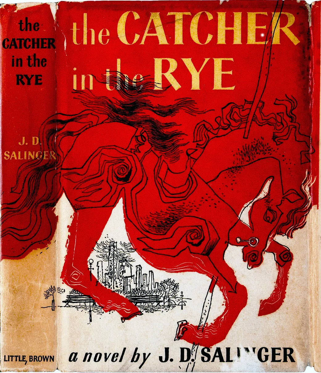 Cover and spine of The Catcher in the Rye, first edition