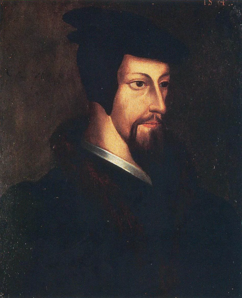 Calvin was originally interested in the priesthood, but he changed course to study law in Orléans and Bourges. Painting