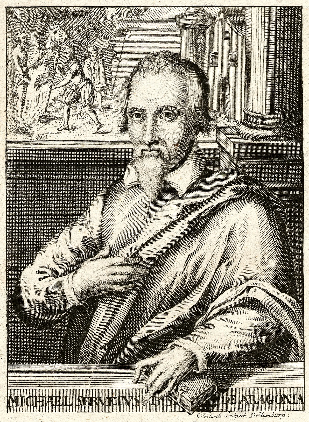 Michael Servetus exchanged many letters with Calvin until he was denounced by Calvin and executed.