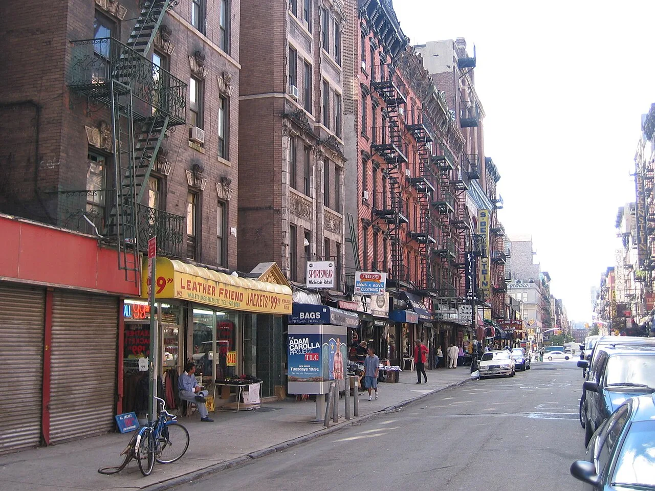 The corner of Orchard and Rivington streets, Lower East Side, 2005