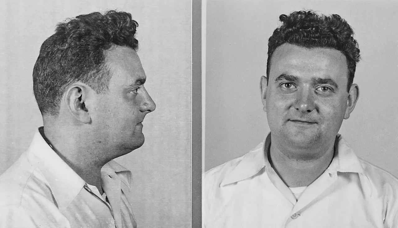 Mugshot of David Greenglass, brother of Ethel Greenglass Rosenberg and key prosecution witness