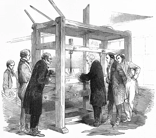 The 1852 re-cutting