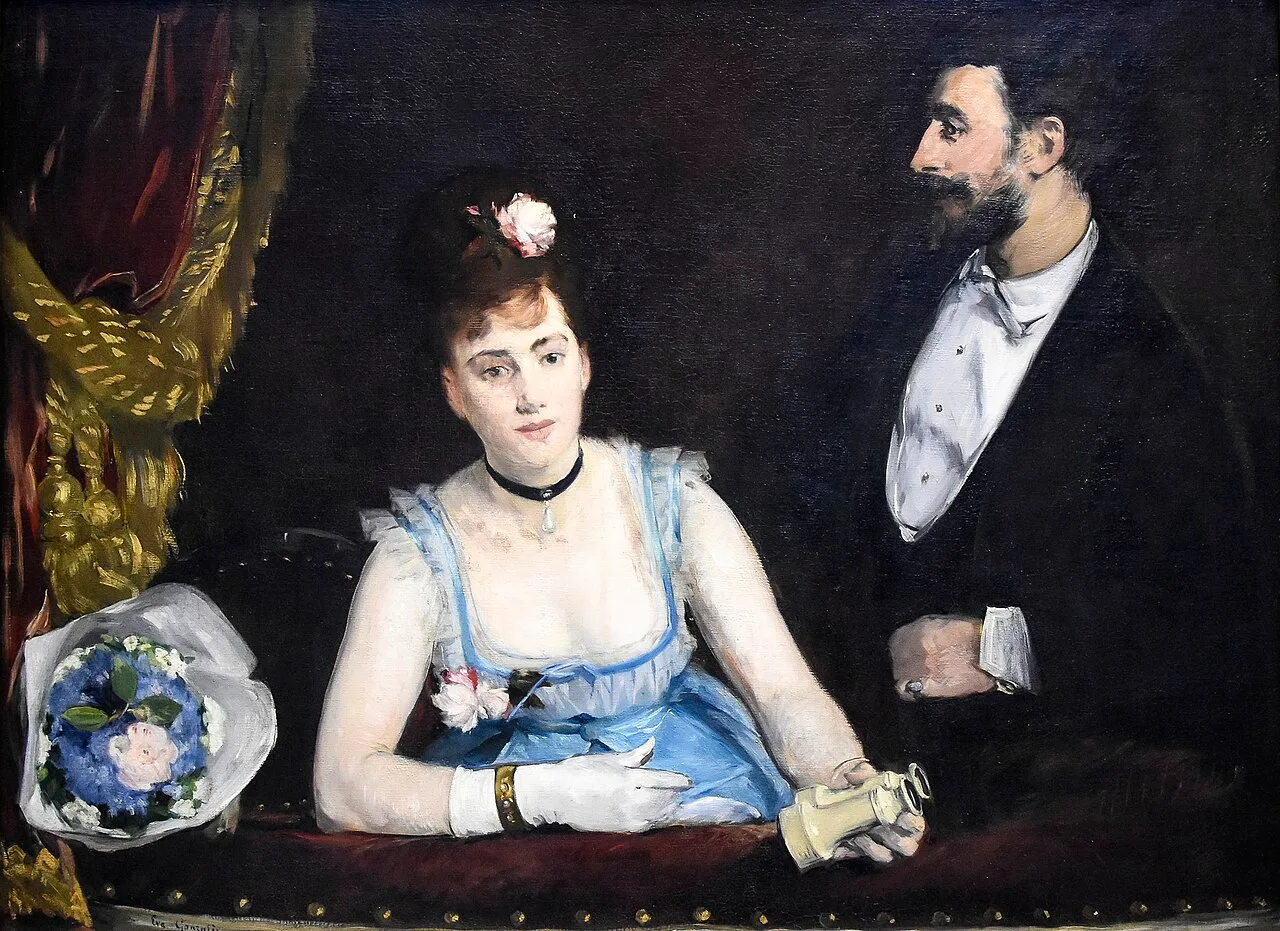 Eva Gonzalès, Une loge aux Italiens, 1874