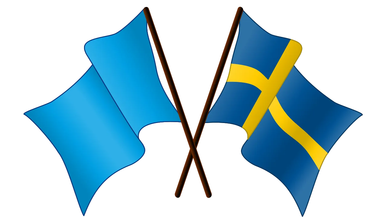 Swedish Conservatism Flags Symbol