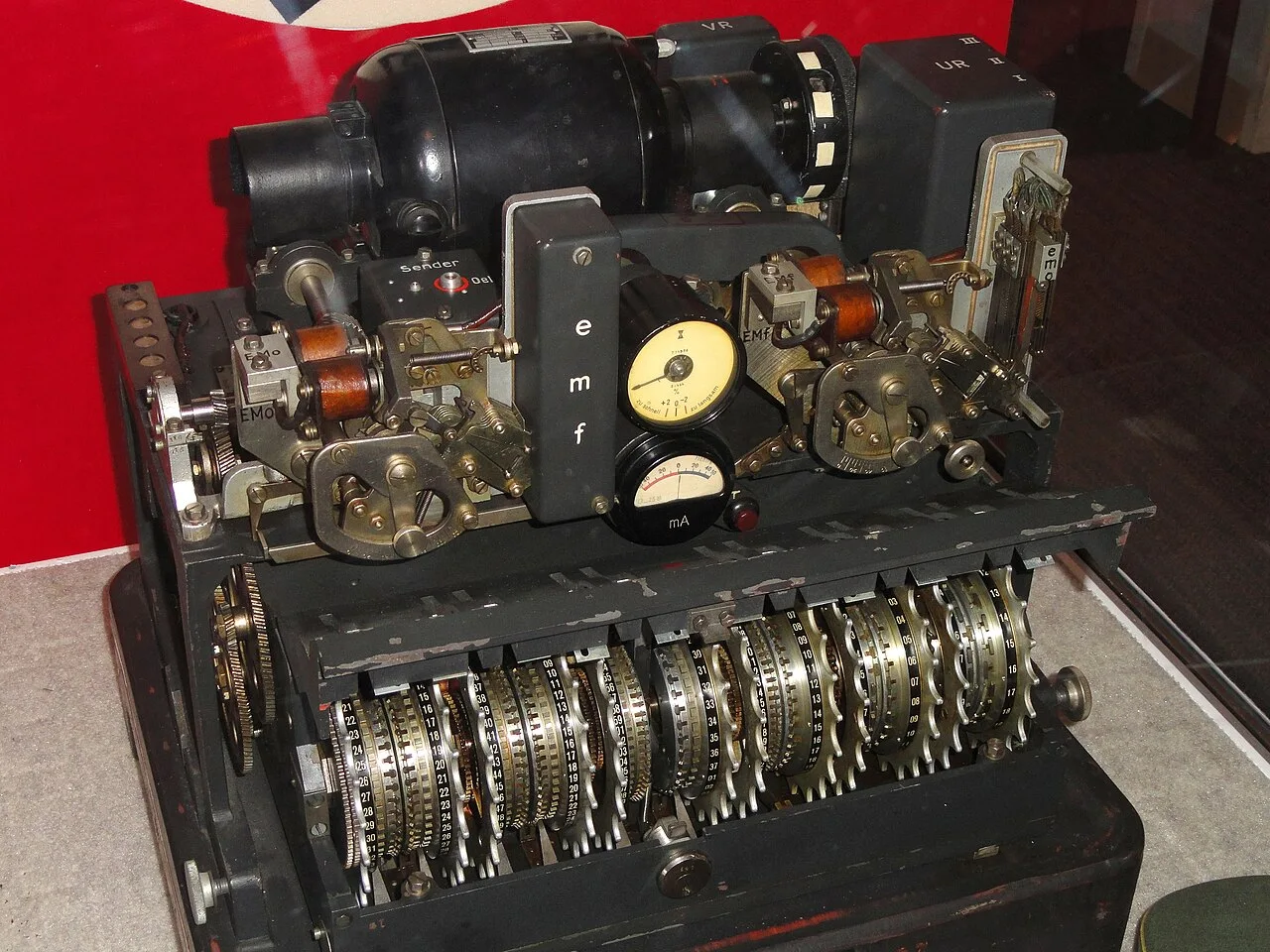 A Tunny (Lorenz) machine on display at the National Cryptologic Museum, Fort Meade, Maryland, USA