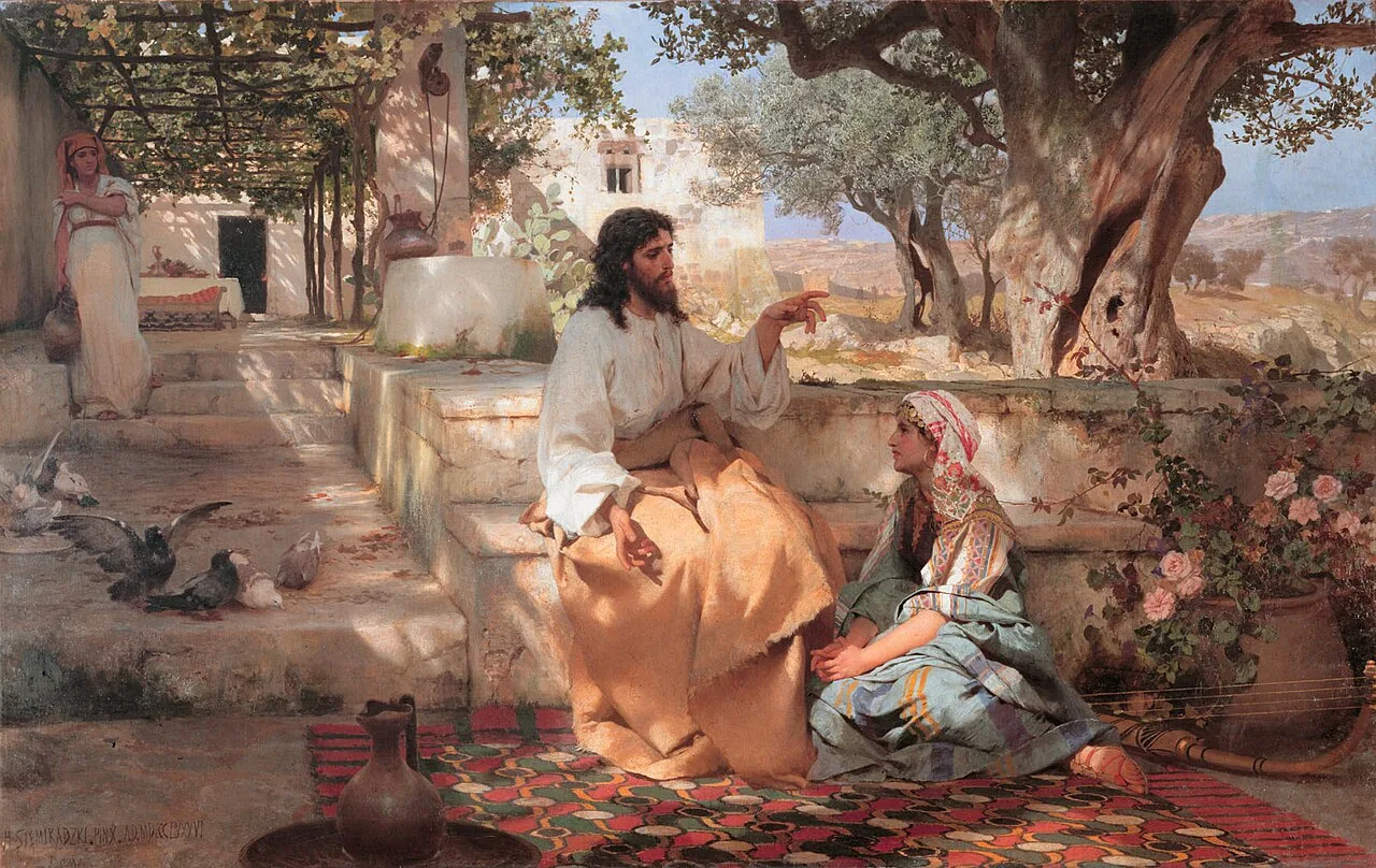 Christ in the house of Martha and Mary, by Henryk Siemiradzki, 1886