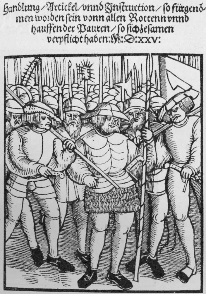 The Twelve Articles of peasants' demands, issued in 1525