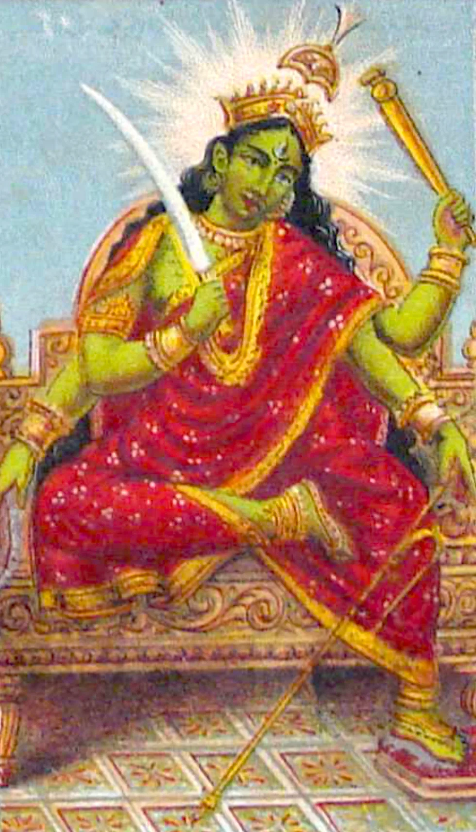 19th century lithography of Matangi.