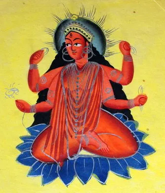 A Kalighat painting of Matangi