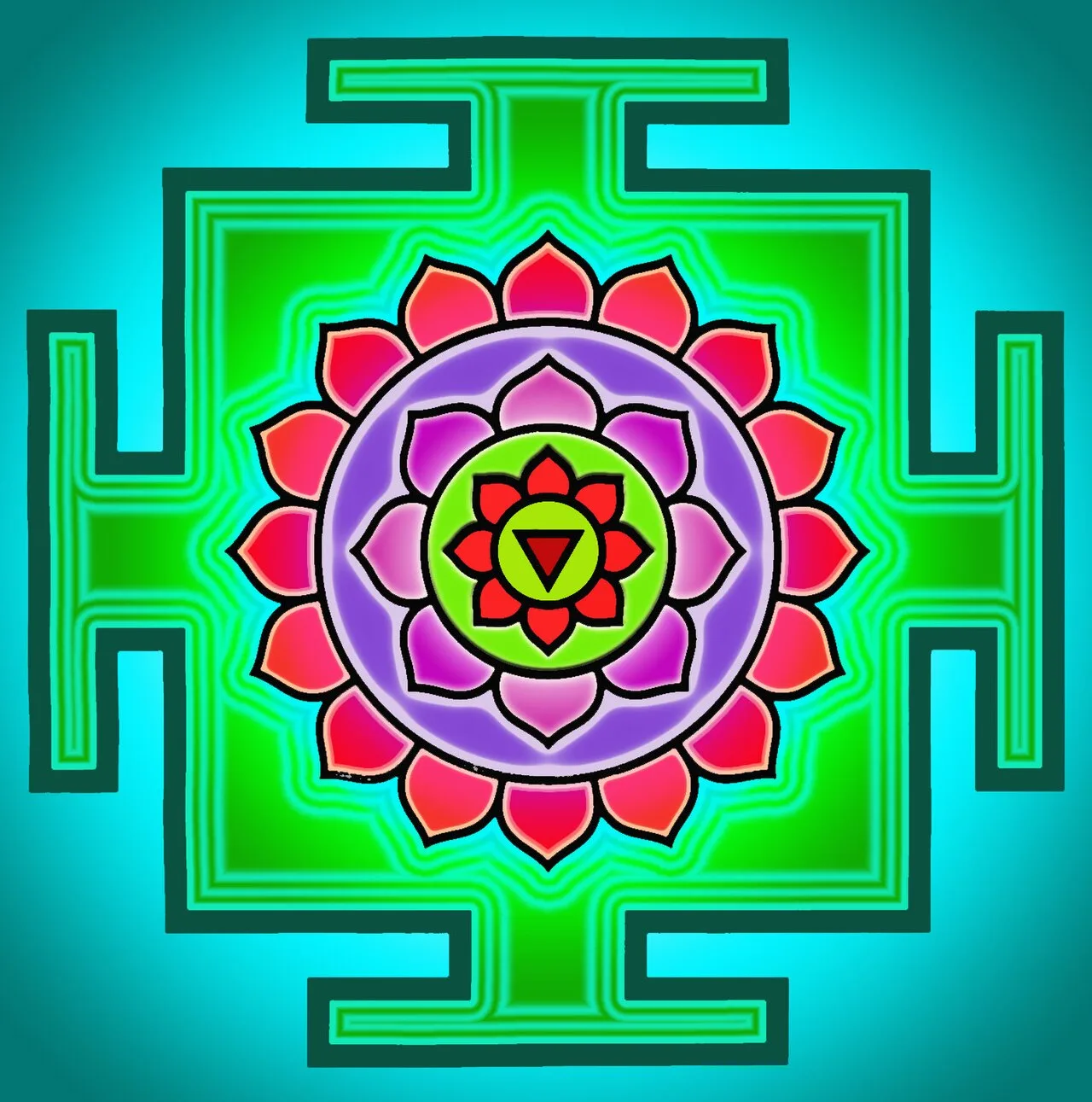 The yantra of Matangi, which is used in her worship