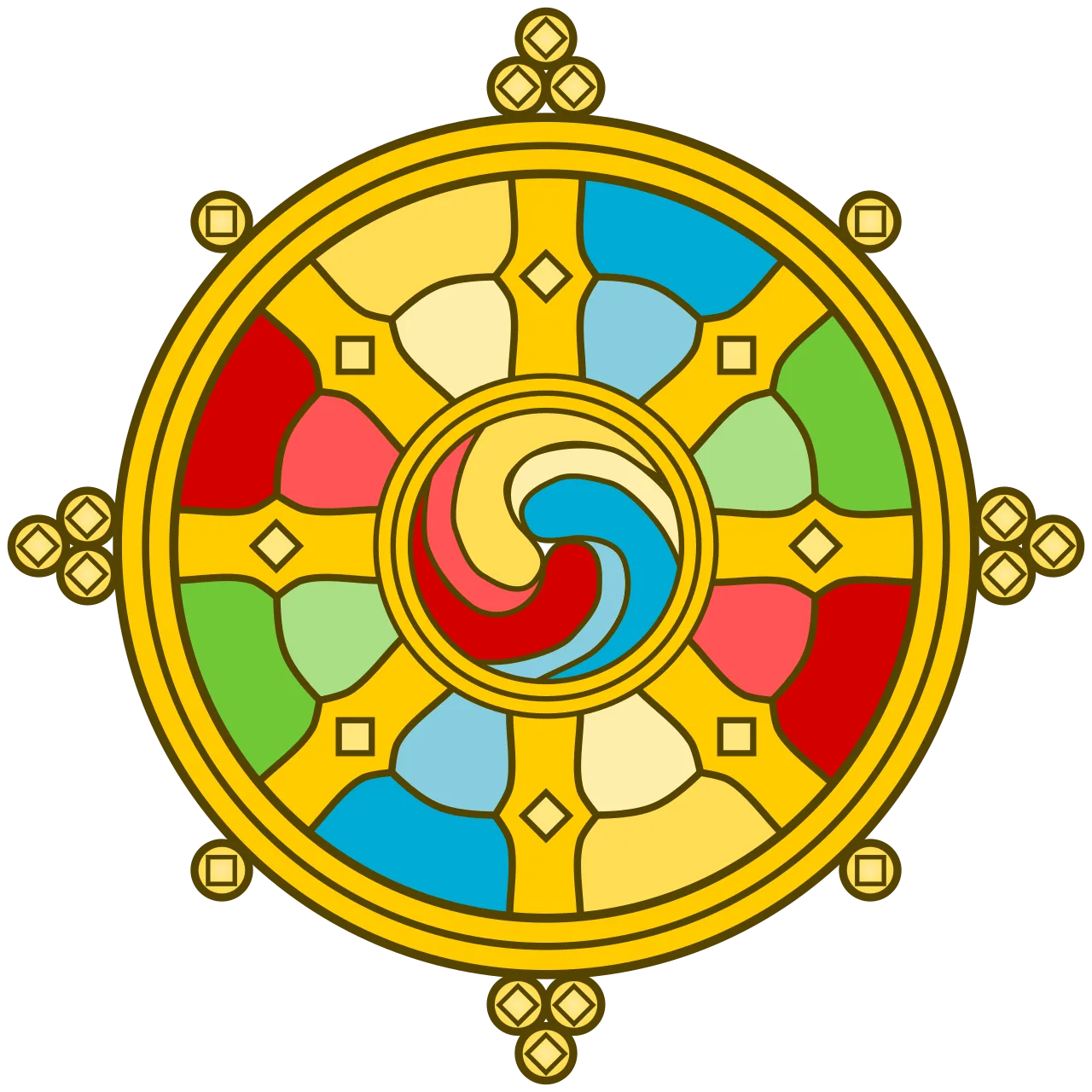 Tibetan Dharma Wheel