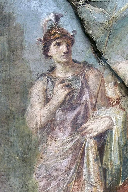 Herculaneum Collegio degli Augustali Ercole sull'Olimpo (cropped)